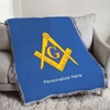 Mason/Freemason Full Color Crest Afghan Blanket Throw