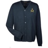 Mason/Freemason Letterman Cardigan Sweater(Navy Blue)