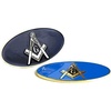 Mason/Freemason Oval Car Badge