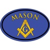 Masonic Color Oval Decal