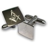 Masons Silver Square Cufflinks