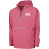 Phi MU Tackle Twill Lettered Pack N Go Pullover(Hot Pink)