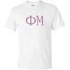 Phi Mu University Greek T-Shirts(White)