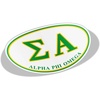 Sigma Alpha Greek Letter Oval Decal