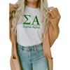 Sigma Alpha Heavyweight T-Shirt(White)