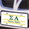 Sigma Alpha Lettered Lines License Cover