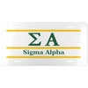 Sigma Alpha Lettered Lines License Covers