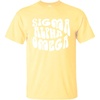 Sigma Alpha Omega Sorority Shag T-Shirt(Maize)