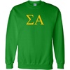 Sigma Alpha World Famous Greek Crewneck(Kelly Green)