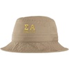 Women’s Sigma Alpha Sorority Greek Letter Bucket Hat in Khaki