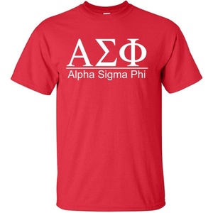 Alpha Sigma Phi Bar Tee(Red)