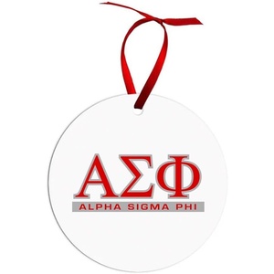 Alpha Sigma Phi Classic Circle Ornaments