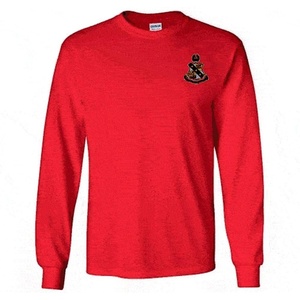 Alpha Sigma Phi Fraternity Crest Longsleeve Tee(Red)