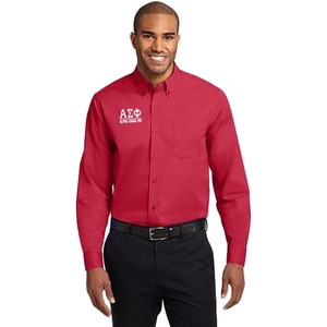 Alpha Sigma Phi Greek Letter Oxford(Red/Light Stone)