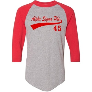 Alpha Sigma Phi Tail Year Raglan(Grey W/Red)