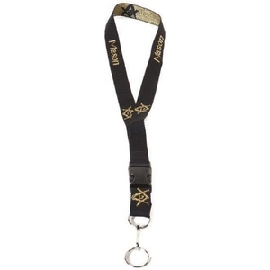 Greekgear Mason Woven Embroidered Lanyard