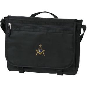 Greekgear Masonic Nailhead Messenger(Black)