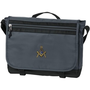 Greekgear Masonic Nailhead Messenger(Silver)