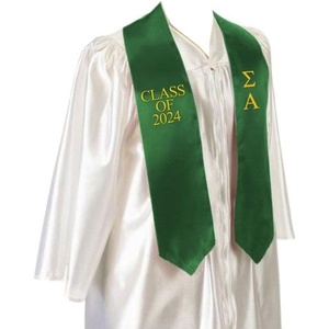 Greekgear Sigma Alpha Embroidered Graduation Sash Stole