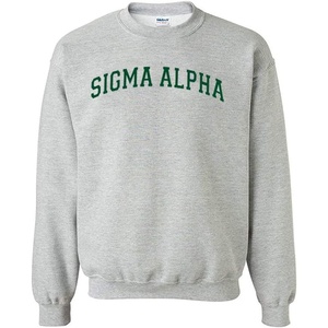 Greekgear Sigma Alpha Nickname College Crew(Light Grey)