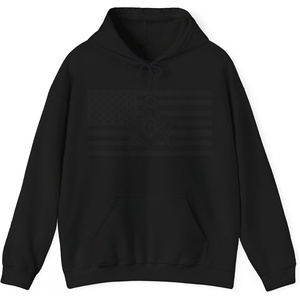 Greekgear USA Mason Hooded Sweatshirts(Black)