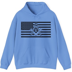 Greekgear USA Mason Hooded Sweatshirts(Carolina Blue)