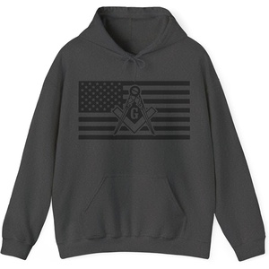 Greekgear USA Mason Hooded Sweatshirts(Dark Heather)