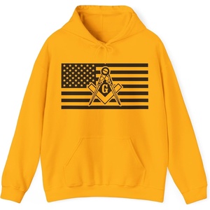 Greekgear USA Mason Hooded Sweatshirts(Gold)