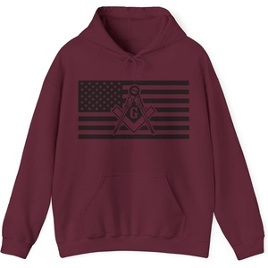 Greekgear USA Mason Hooded Sweatshirts(Maroon)