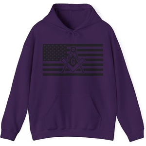 Greekgear USA Mason Hooded Sweatshirts(Purple)