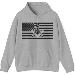 Greekgear USA Mason Hooded Sweatshirts(Sport Grey)