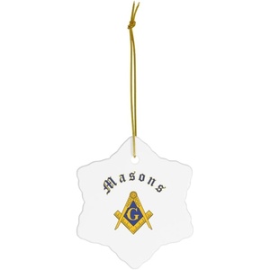 Mason Ceramic Ornaments Circle(Snowflake)