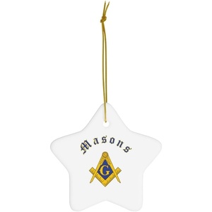 Mason Ceramic Ornaments Circle(Star)