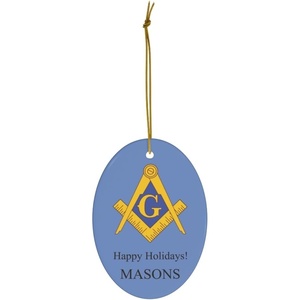 Mason Holiday Crest Oval Ornaments