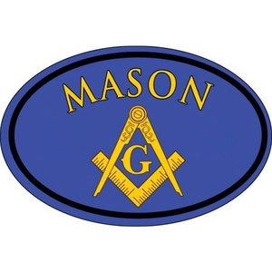 Masonic Color Oval Decal