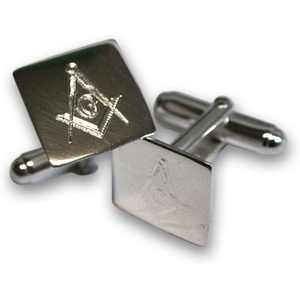 Masons Silver Square Cufflinks