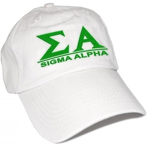 Sigma Alpha Famous Line Hat(White)