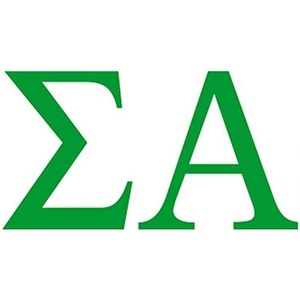 Sigma Alpha Greek Letter Window Sticker Decal