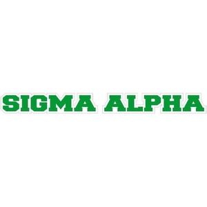 Sigma Alpha Long Window Sticker