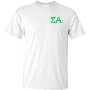 Sigma Alpha World Famous Crest Tee(White)