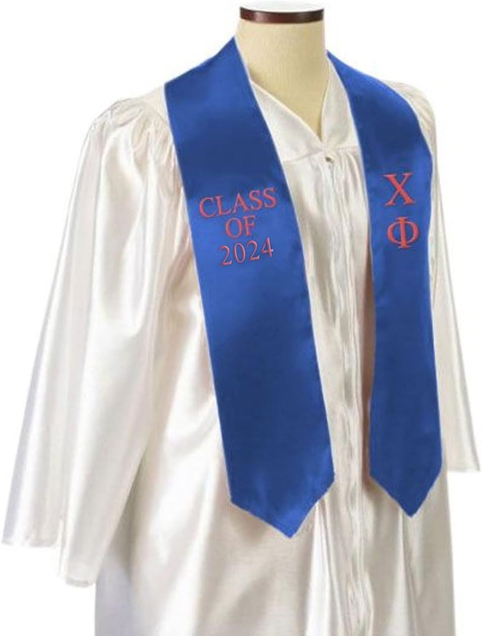 image:imageGreekgear Chi Phi Embroidered Graduation Sash Stole