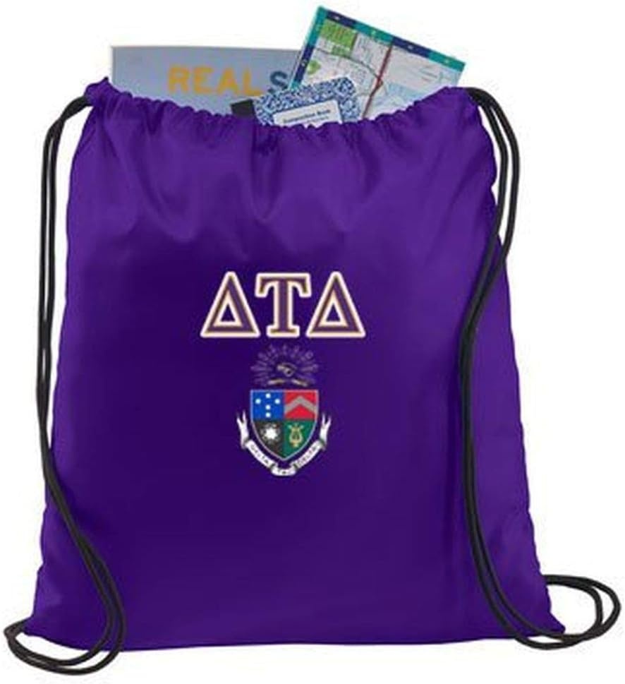image:imageGreekgear Delta Tau Delta Crest Shield Cinch Sack