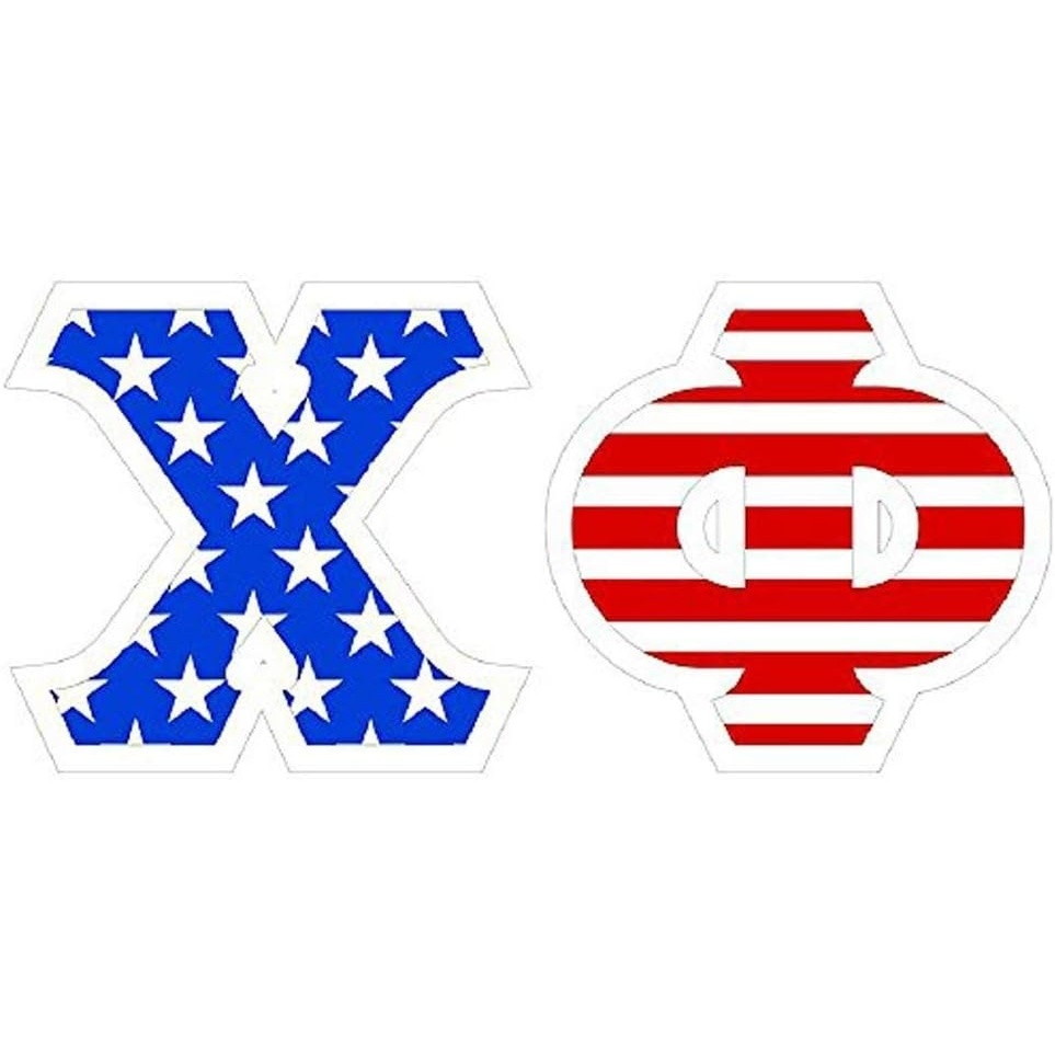 image:imageChi Phi American Flag Greek Letter Sticker