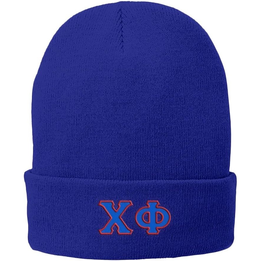 image:imageChi Phi Big Greek Lettered Knit CapAthletic Royal