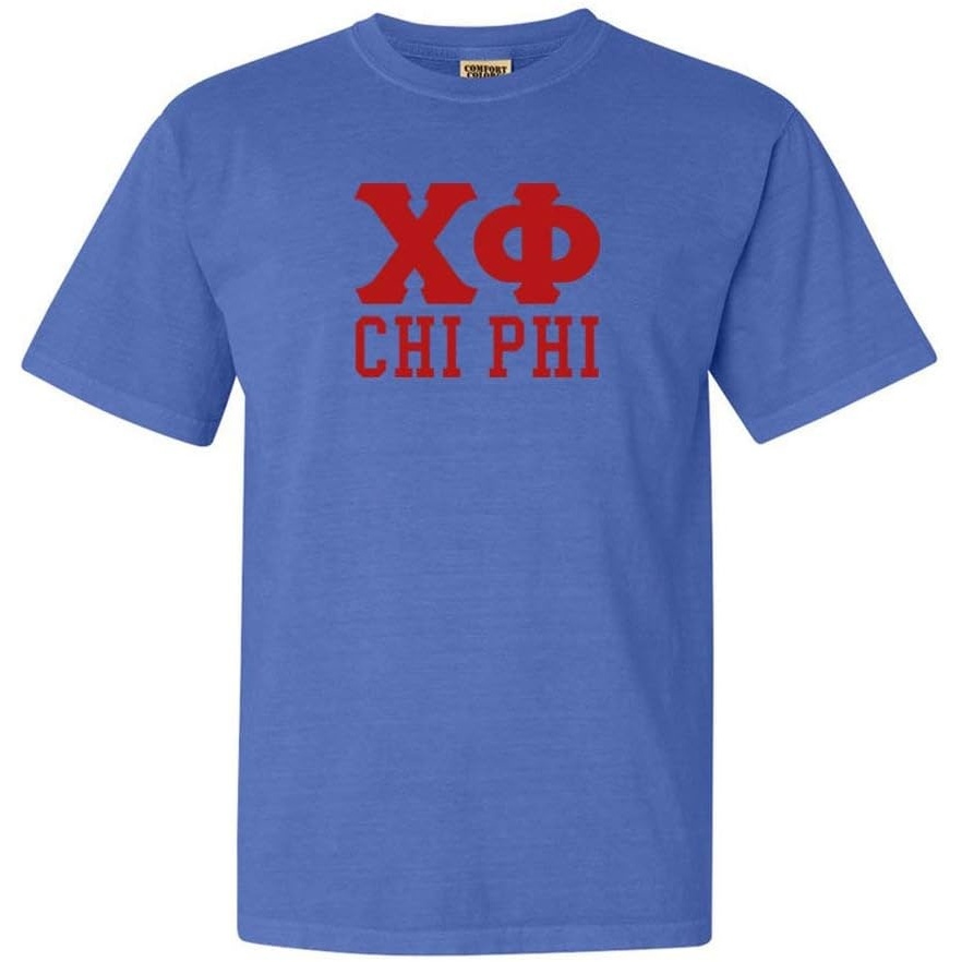 image:imageChi Phi Greek Heavyweight TShirtMystic Blue