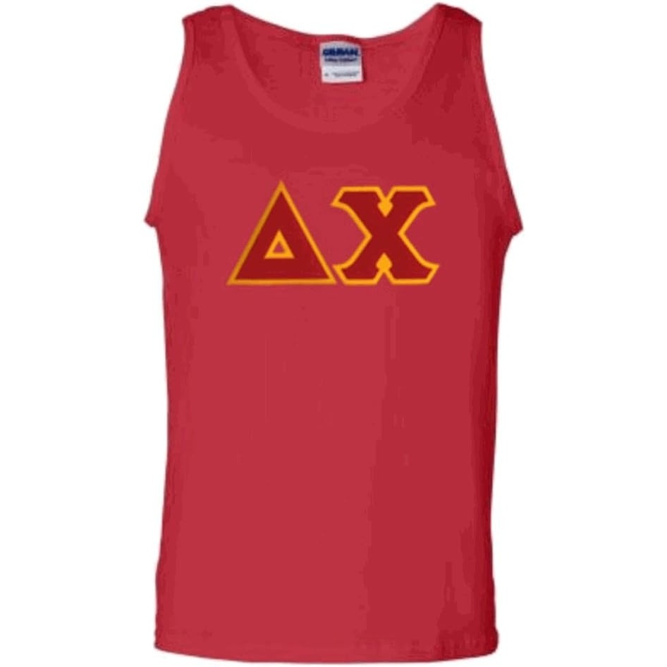 image:imageDelta Chi Lettered Tank TopRed