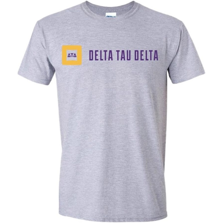 image:imageDelta Tau Delta DTD Logo Short Sleeve TeeSports Grey
