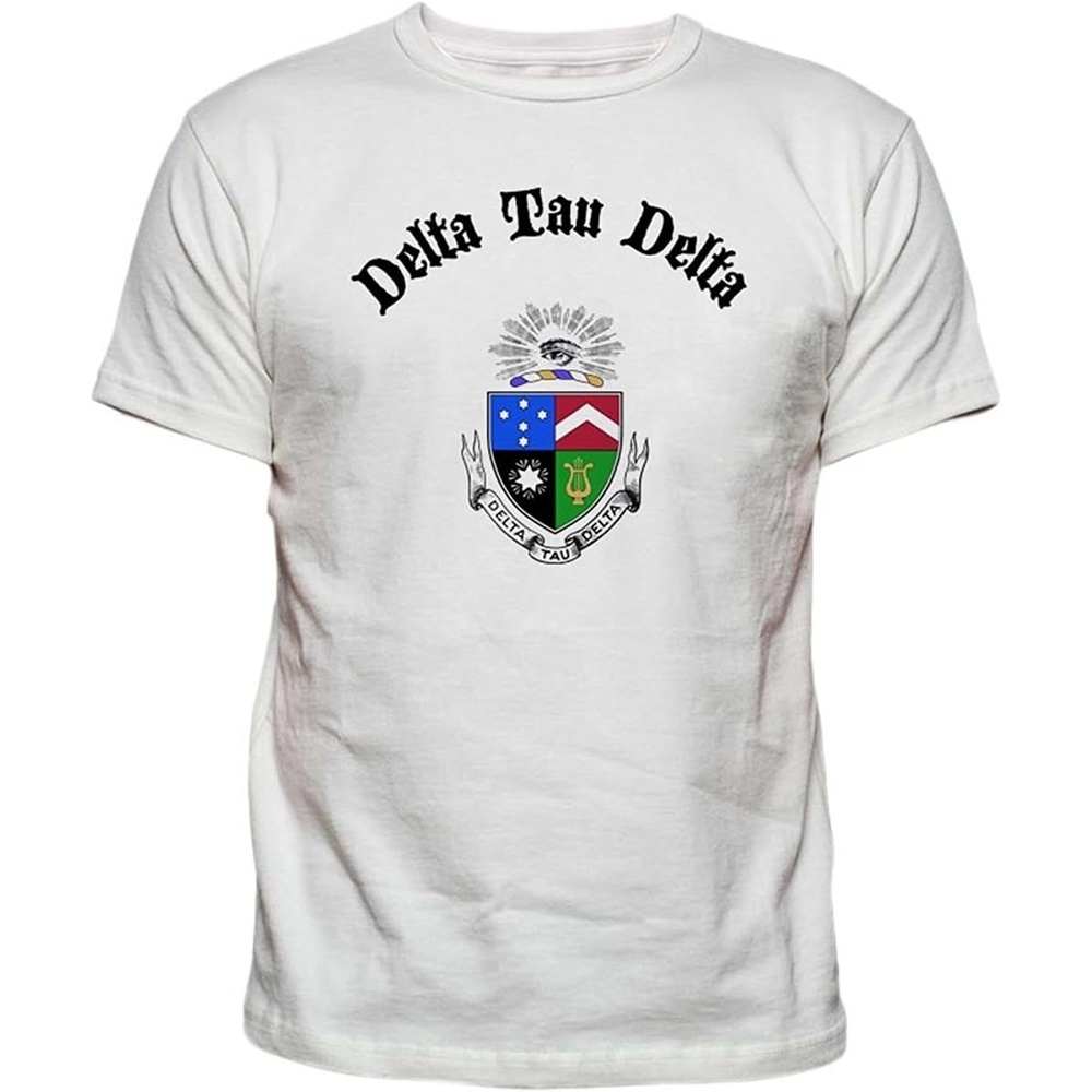 image:imageDelta Tau Delta DTD Vintage Crest TShirtWhite