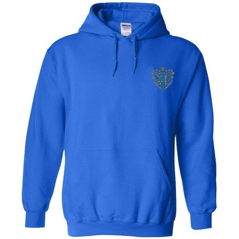 image:imageGreekgear Chi Phi Crest Shield Emblem Hooded SweatshirtRoyal Blue