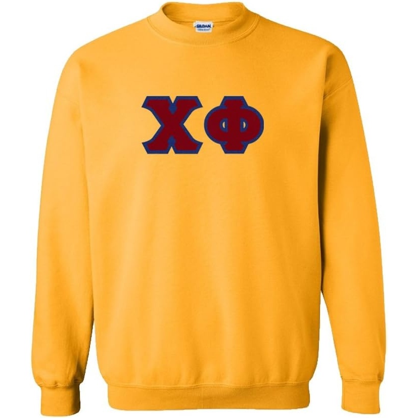image:imageGreekgear Chi Phi Custom Twill Crewneck SweatshirtAthletic Gold